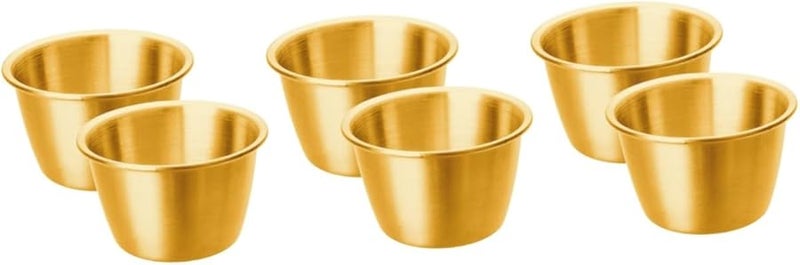 Cabilock 3 Pack Stainless Steel Dipping Bowls For Condiments Sauce Ketchup Cups Easy Clean - Image 1